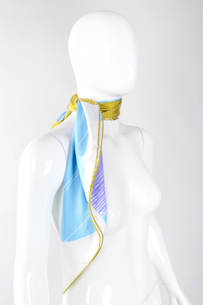 Recess Los Angeles Vintage Christian Dior Linear Circle Seagrass Scarf