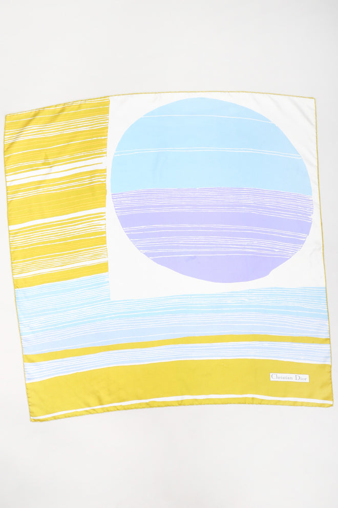 Recess Los Angeles Vintage Christian Dior Linear Circle Scarf