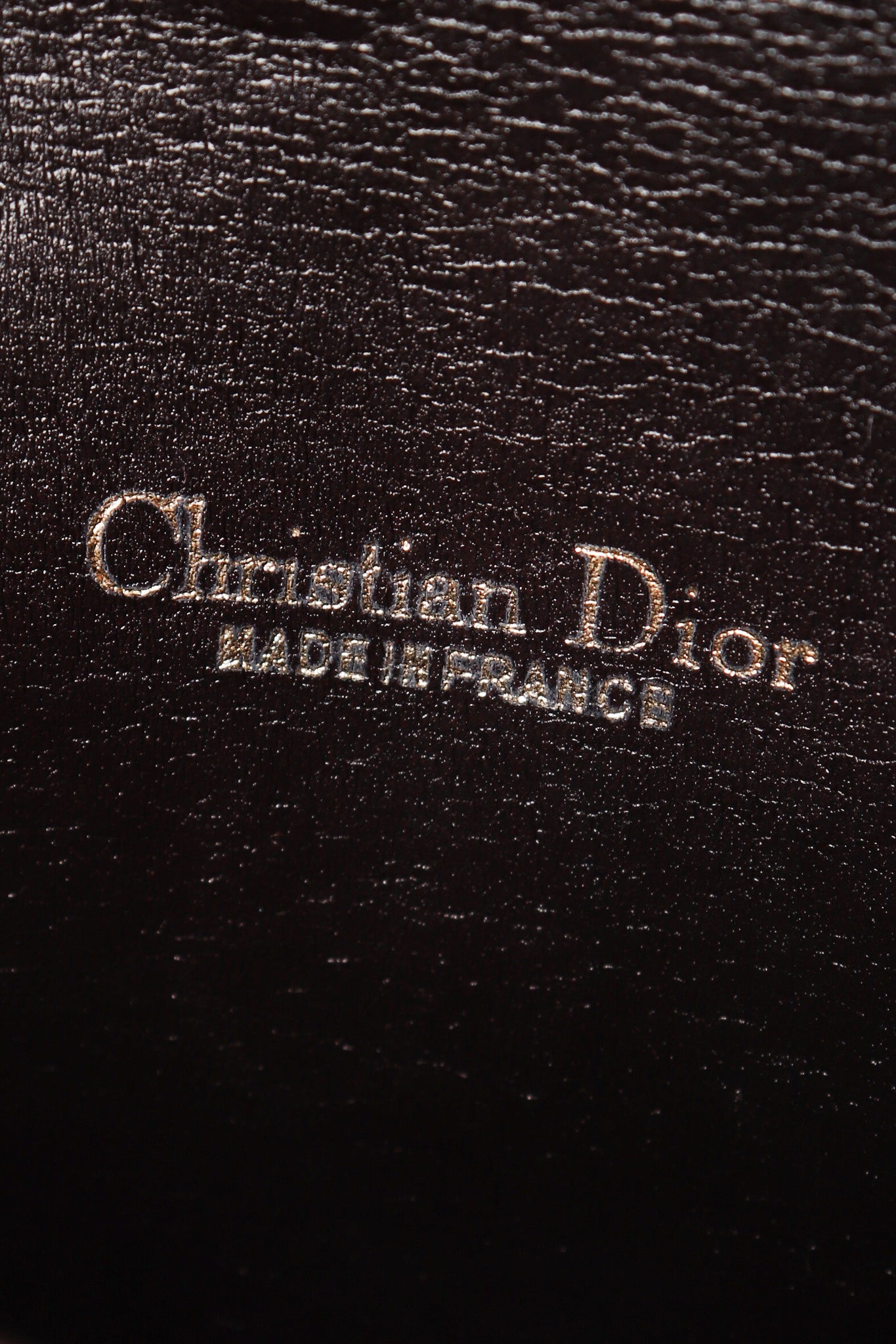Recess Los Angeles Vintage Christian Dior Leather Monogram Envelope Clutch