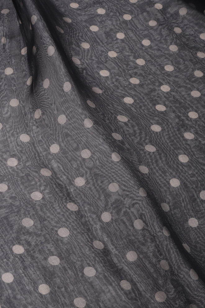 Recess Los Angeles Vintage Christian Dior bf Gianfranco Ferre Numbered Organza Dot Balloon Sleeve Blouse