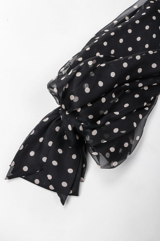 Recess Los Angeles Vintage Christian Dior bf Gianfranco Ferre Numbered Organza Dot Balloon Sleeve Blouse