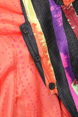 Recess Designer Consignment Vintage Christian Lacroix 90s Sponge Splatter Stripe Jacket & Pant Suit Set Los Angeles Resale