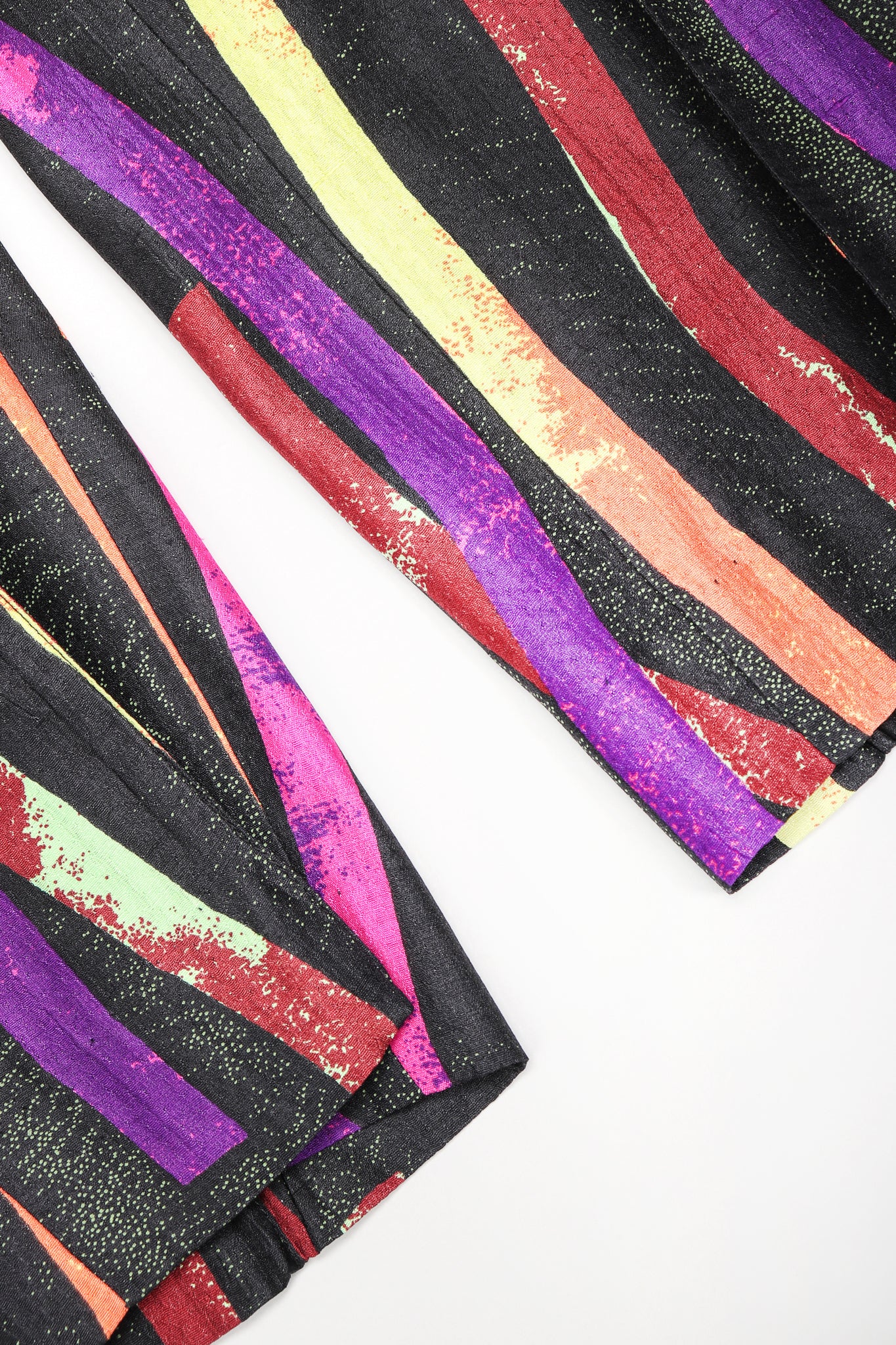 Recess Designer Consignment Vintage Christian Lacroix 90s Sponge Splatter Stripe Jacket & Pant Suit Set Los Angeles Resale