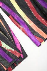 Recess Designer Consignment Vintage Christian Lacroix 90s Sponge Splatter Stripe Jacket & Pant Suit Set Los Angeles Resale
