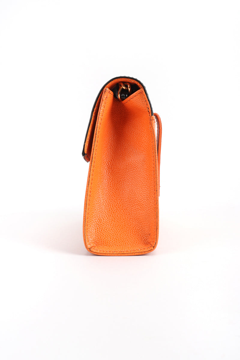 Recess Designer Consignment Vintage Christian Lacroix Mini Crossbody Patent Leather Flap Bag Los Angeles Resale