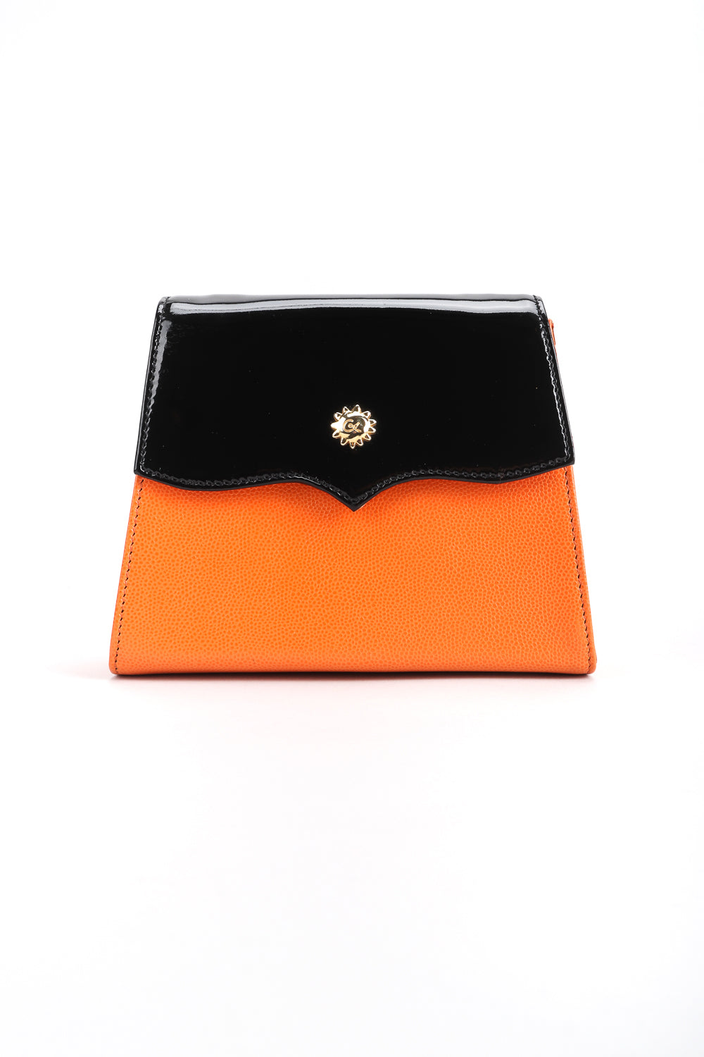 Vintage Christian Lacroix Mini Crossbody Patent Leather Flap Bag