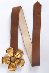 Vintage Christopher Ross Artisan Sculpted Blossom Buckle Belt at Recess Los Angeles