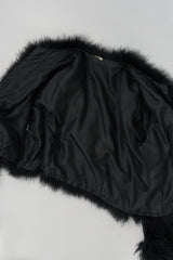 Vintage Chubby Marabou Feather Open Jacket