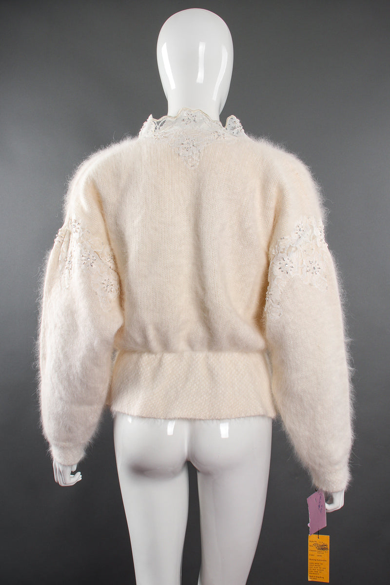 Vintage Classiques Lace Angora Sweater on Mannequin back at Recess Los Angeles
