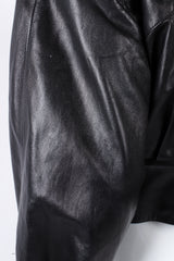 Vintage Claude Montana 1984 S/S Runway Leather Moto Jacket scratches at Recess LA