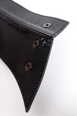 Vintage Claude Montana Vacher Wide Leather Cinch Belt facing distress at Recess Los Angeles