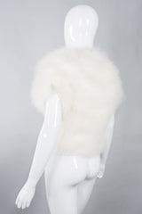 Climax Vintage Marabou Feather Chubby Bolero Shrug Wedding Jacket