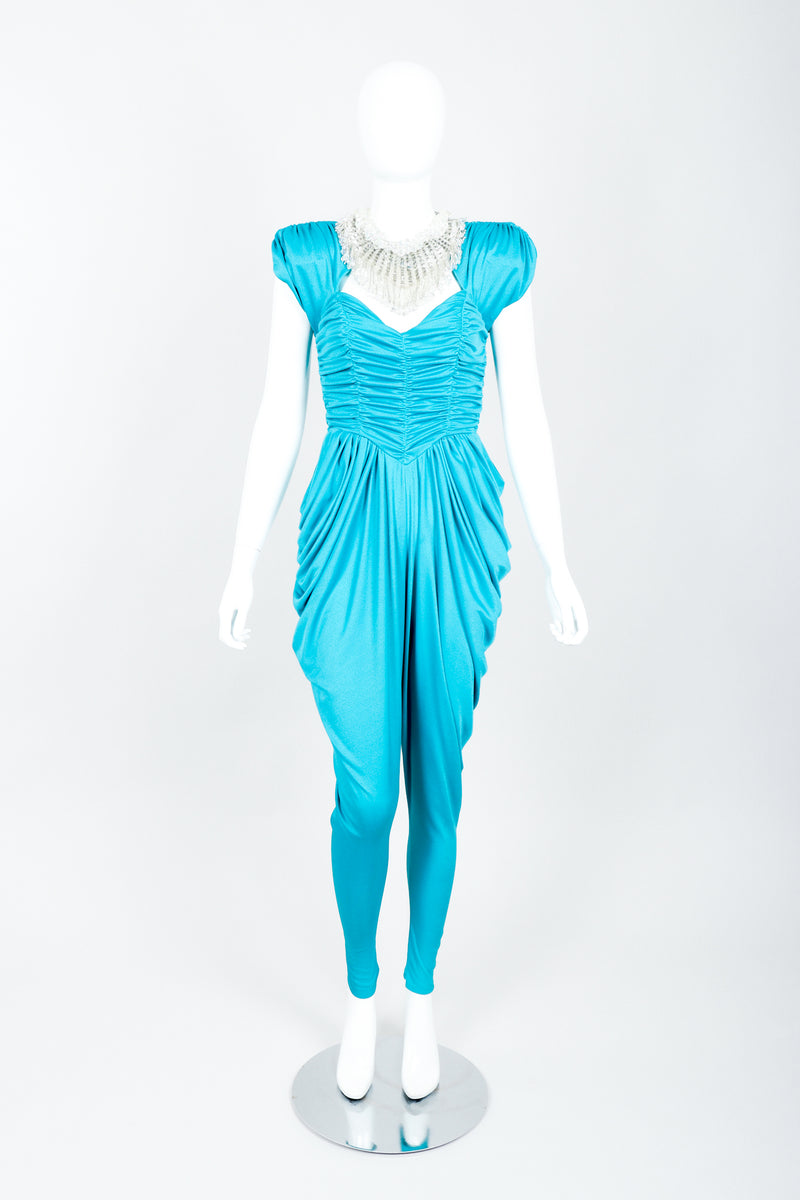 Vintage Climax by Karen Okada Harem Jumpsuit on Mannequin Front at Recess