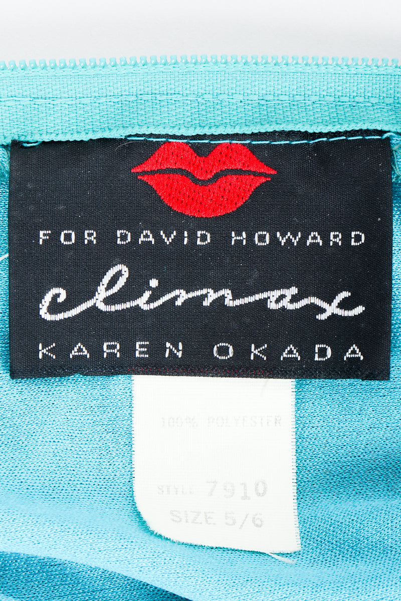 Vintage Climax by Karen Okada Harem Jumpsuit on Mannequin Label at Recess