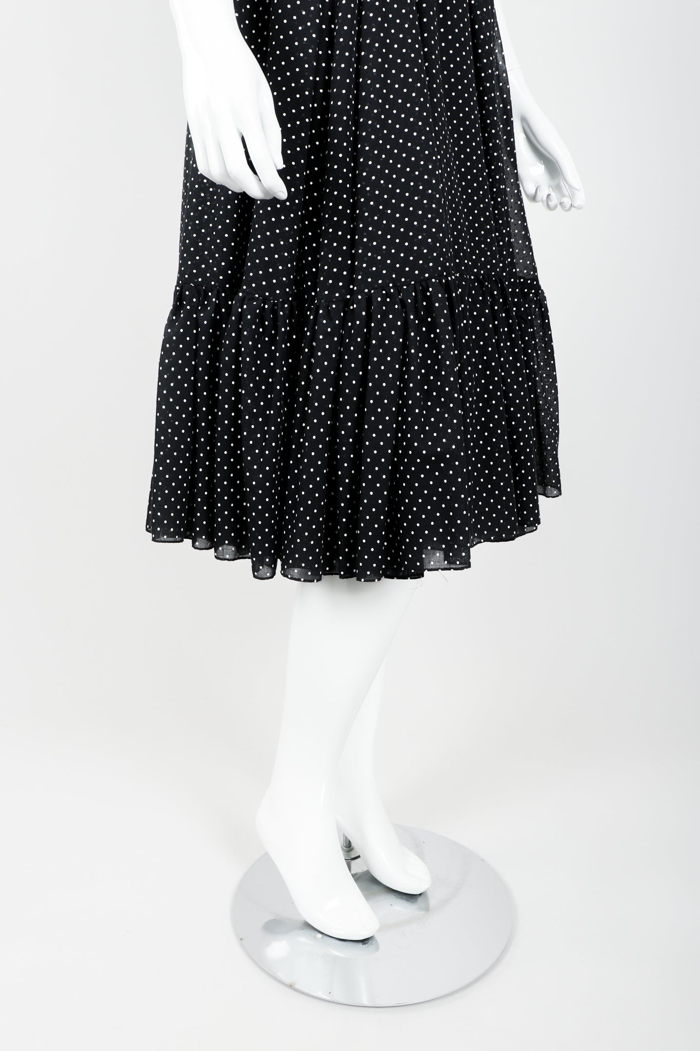 Vintage Coco of California Mini Dot Peasant Dress on Mannequin skirt at Recess Los Angeles