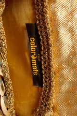 Vintage Colormate Skeleton Key Metal Circle Bag tag @ Recess LA