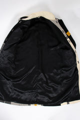 Vintage Coloratura Diamond Mondrian Car Coat lining at Recess Los Angeles