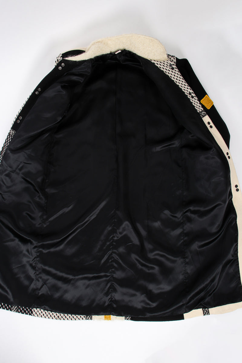 Vintage Coloratura Diamond Mondrian Car Coat lining at Recess Los Angeles