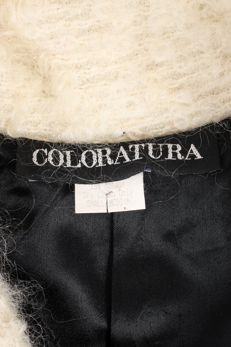 Vintage Coloratura Diamond Mondrian Car Coat label at Recess Los Angeles
