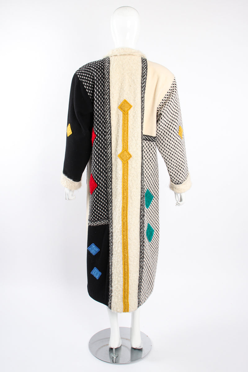 Vintage Coloratura Diamond Mondrian Car Coat on Mannequin back at Recess Los Angeles
