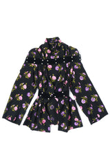 Comme des Garçons Floral Bondage Peplum Jacket