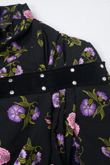 Comme des Garçons Floral Bondage Peplum Jacket