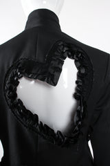 Vintage Comme des Garçons Ruffle Heart Cutout Jacket on Mannequin back detail at Recess Los Angeles