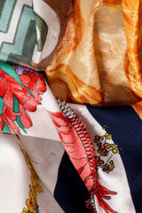 Vintage Commes Des Garçons Patchwork Tucked Skirt light pinholes  @ Recess LA