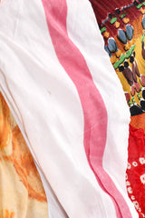 Vintage Commes Des Garçons Patchwork Tucked Skirt light stain @ Recess LA