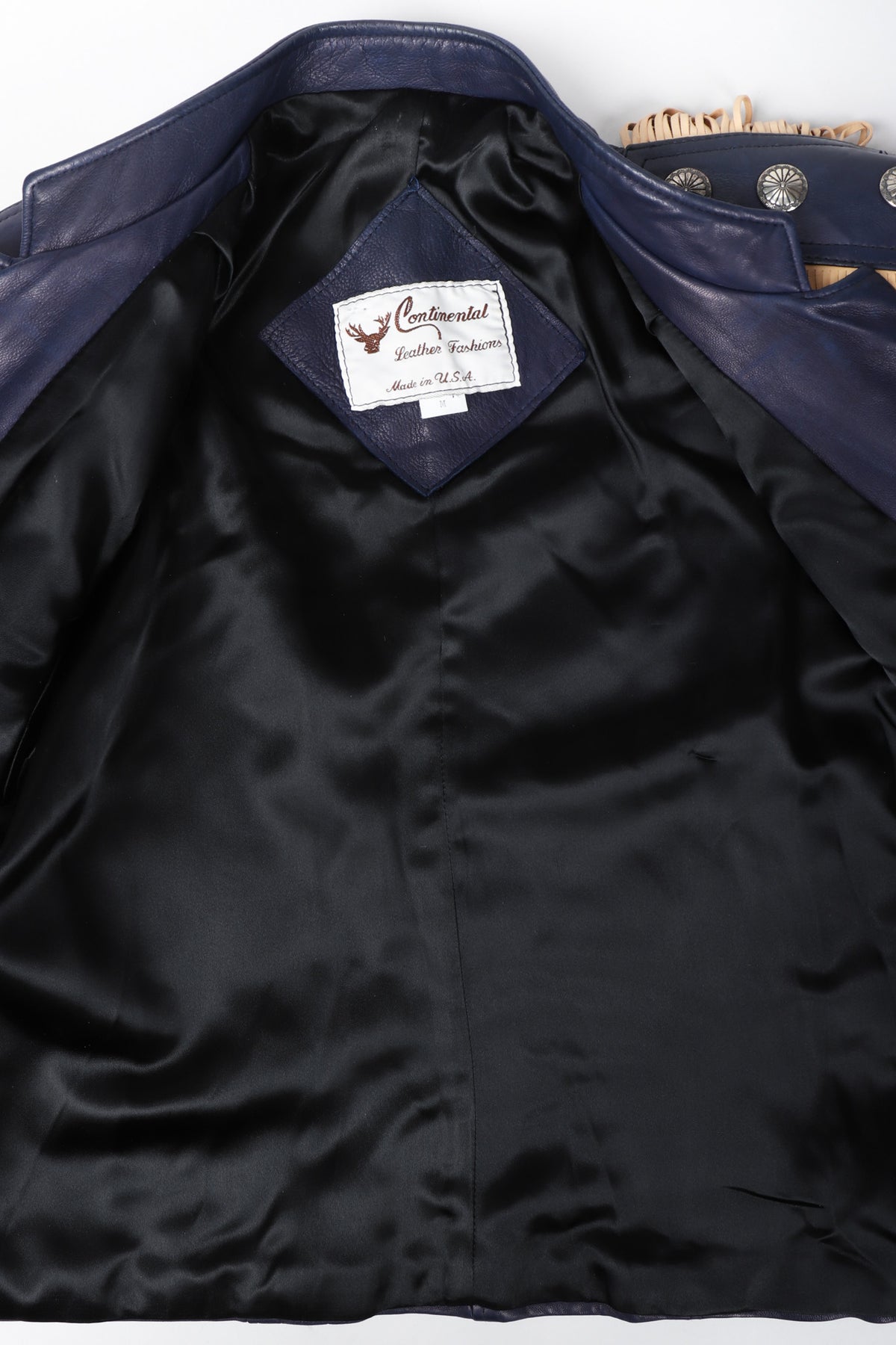 Vintage Continental Fringed Epaulette Cavalry Leather Jacket – Recess