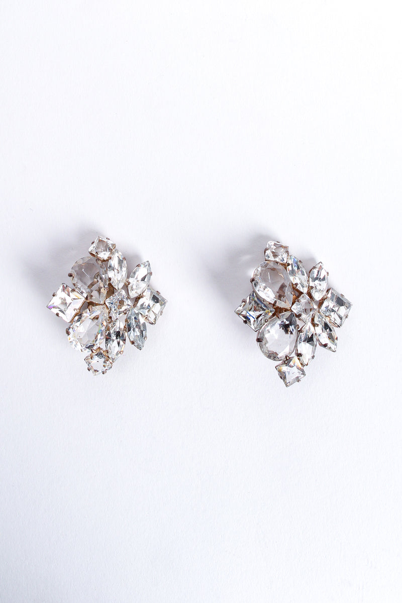 Vintage Cut Crystal Cluster Earrings at Recess Los Angeles