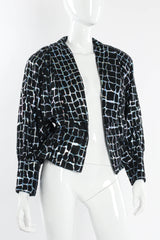 Vintage Cuir Dore Iridescent Crocodile Jacket mannequin unbuttoned @ Recess Los Angeles