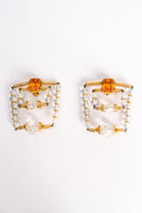 Vintage Trapeze Beaded Square Earrings at Recess Los Angeles