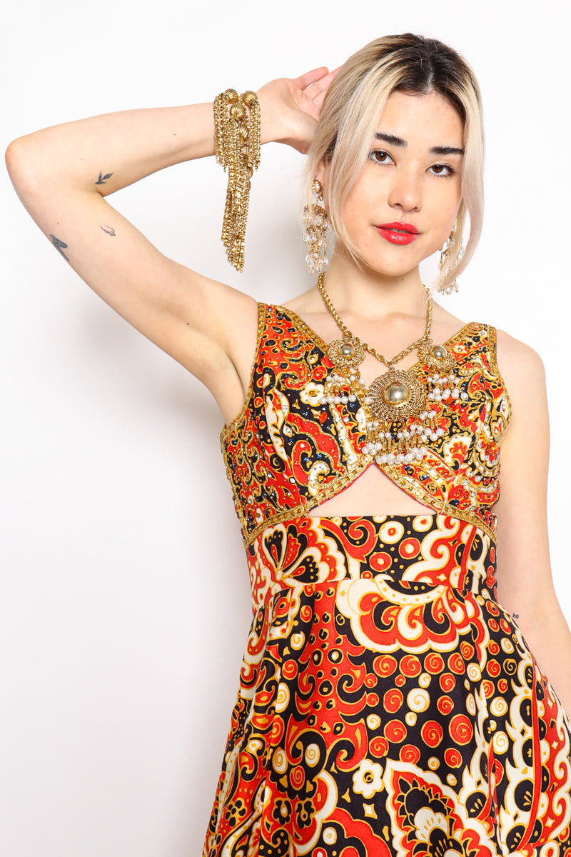 Vintage Julie Rubano Byzantine Pom Tassel Bracelet on model Danielle @ Recess Los Angeles