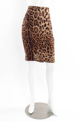 Vintage Dolce & Gabbana Silk Jaguar Corset Skirt mannequin front @ Recess Los Angeles