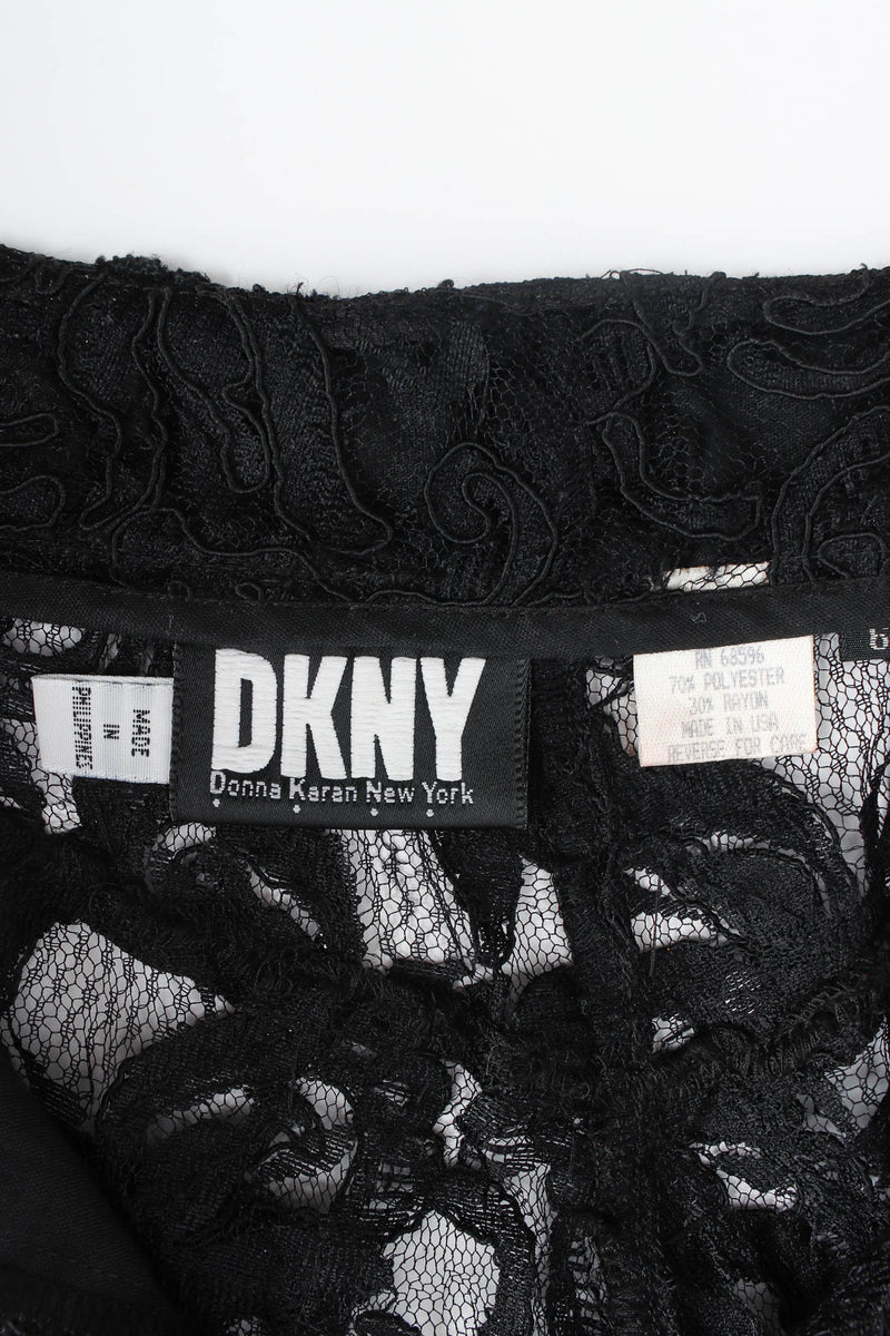 Vintage DKNY Donna Karan Lace Sequin Beaded Sheer Pant tags @ Recess LA
