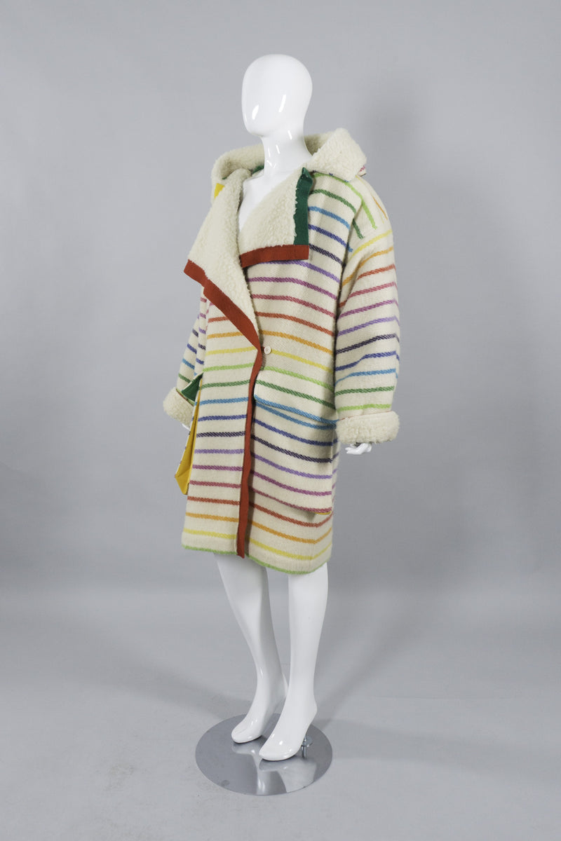Jean Charles De Castelbajac Rainbow Coat FrontSide