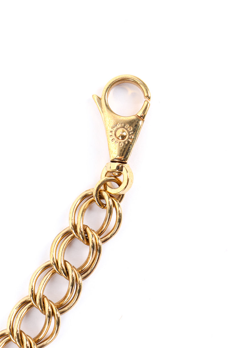Dolce & Gabbana black rose chain belt clasp detail @recessla