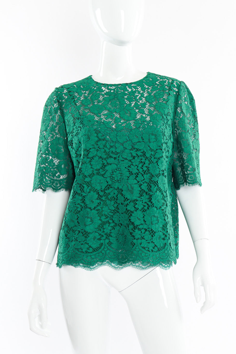 Dolce & Gabbana soutache lace top on mannequin @recessla