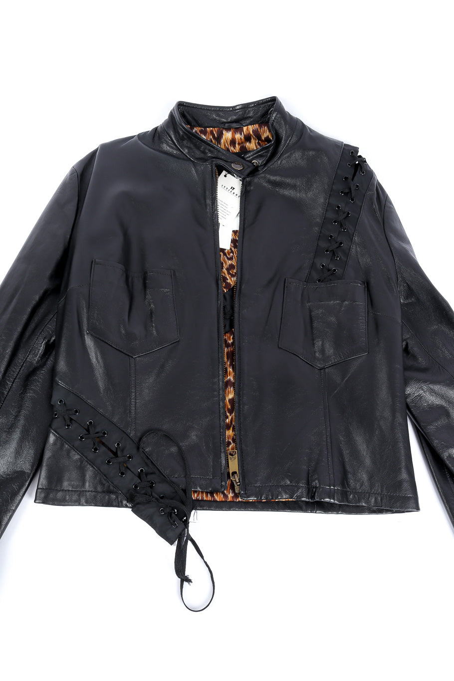 Dolce & Gabbana leather panther jacket flat-lay @recessla