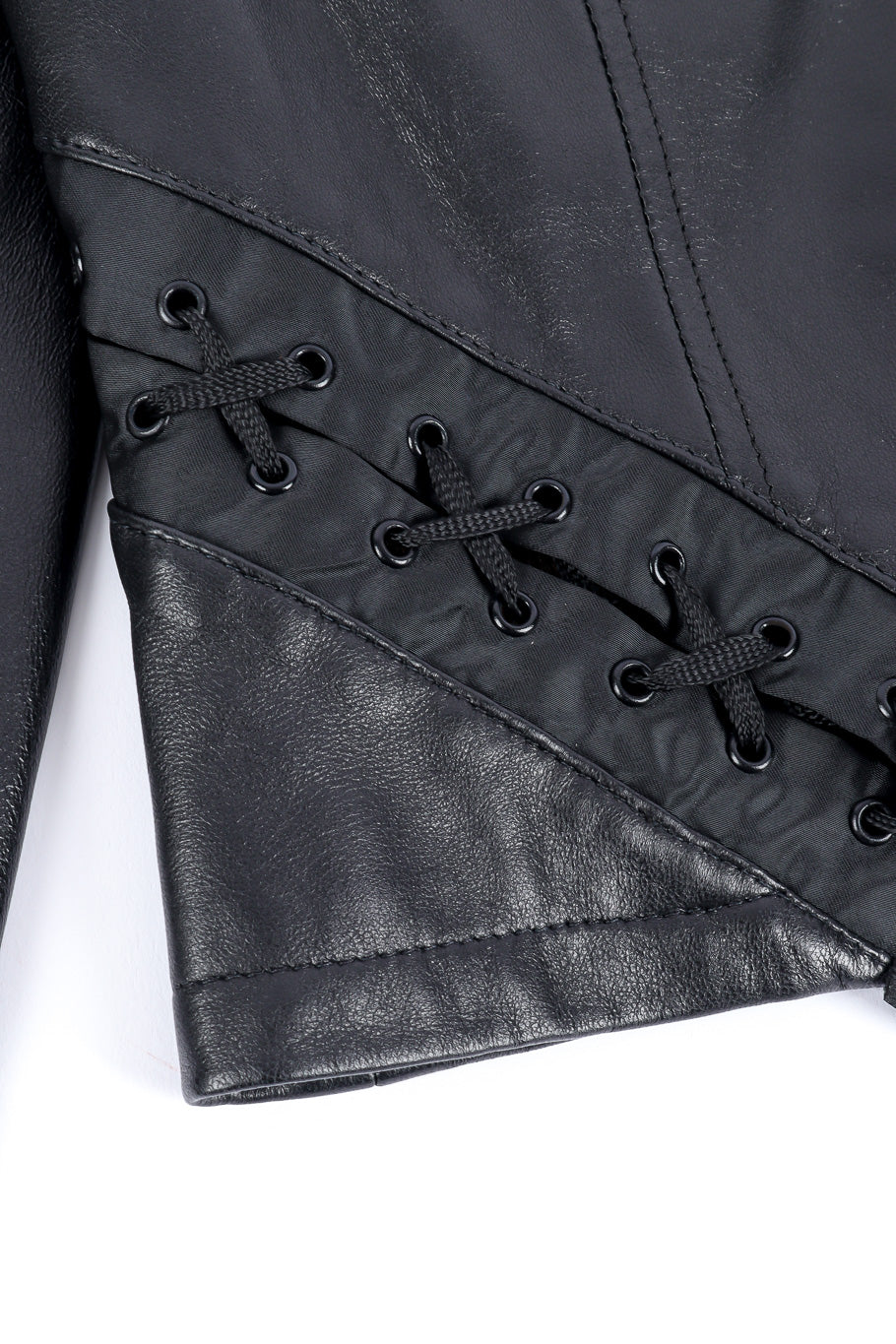 Dolce & Gabbana leather panther jacket lace detail @recessla