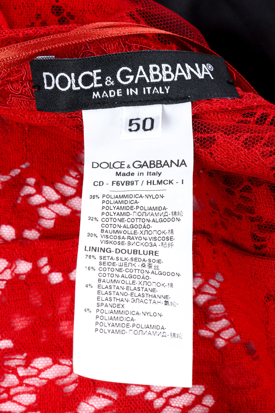 Dolce & Gabbana scarlet midi dress designer label and size @recessla