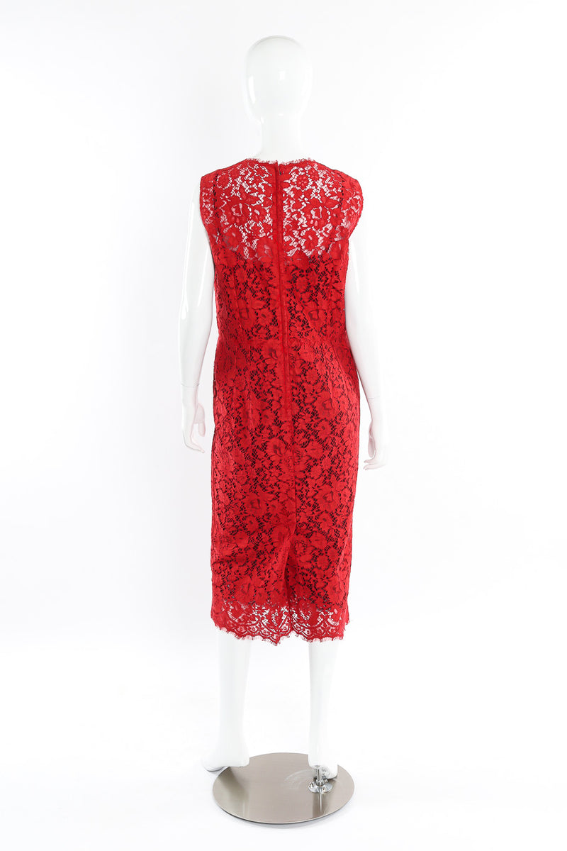 Dolce & Gabbana scarlet midi dress on mannequin @recessla