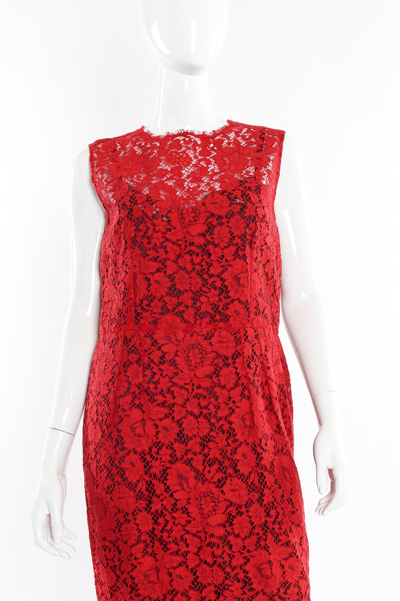 Dolce & Gabbana scarlet midi dress on mannequin @recessla