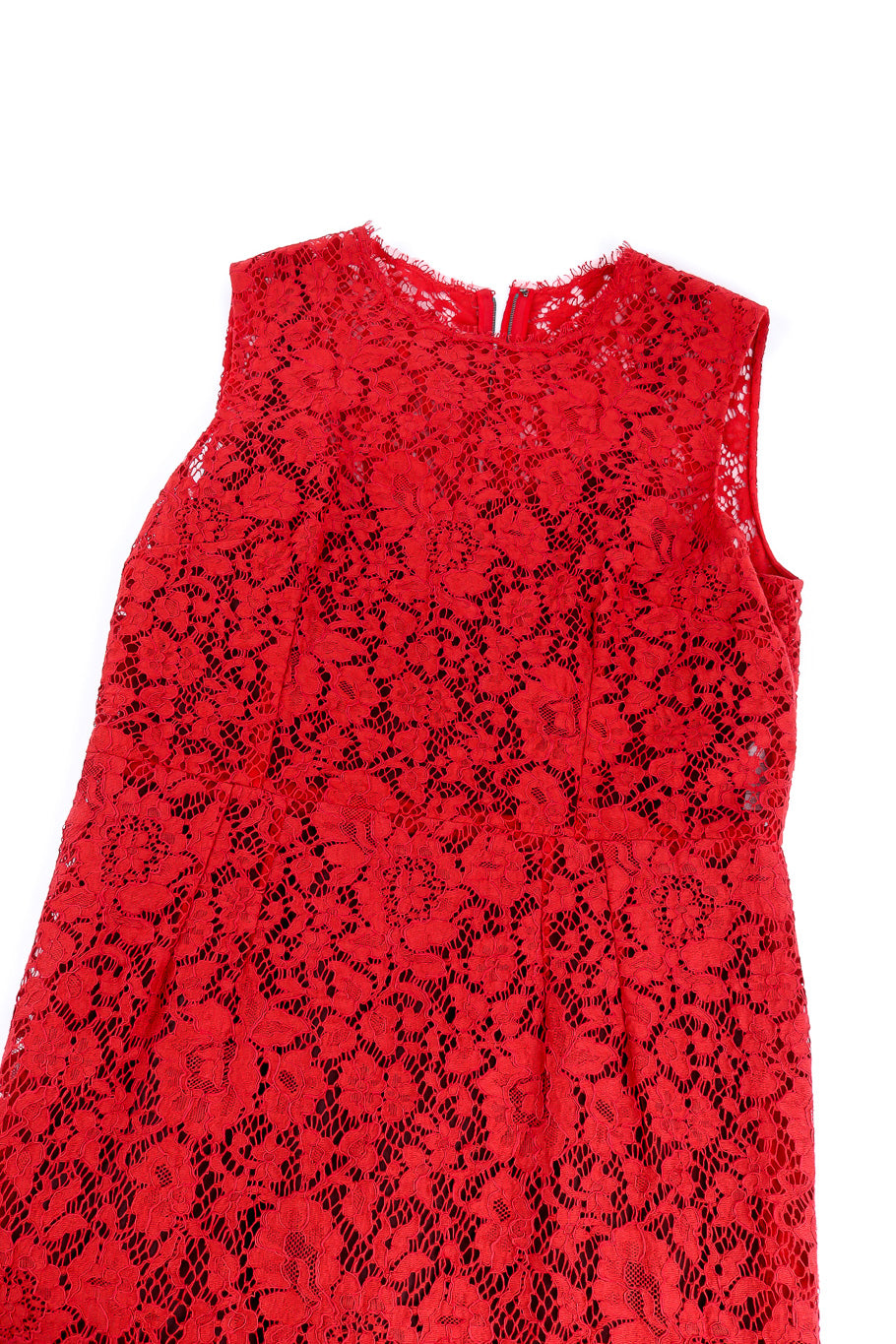 Dolce & Gabbana scarlet midi dress flat-lay @recessla