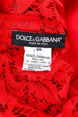 Dolce & Gabbana mini shift dress designer label and size @recessla