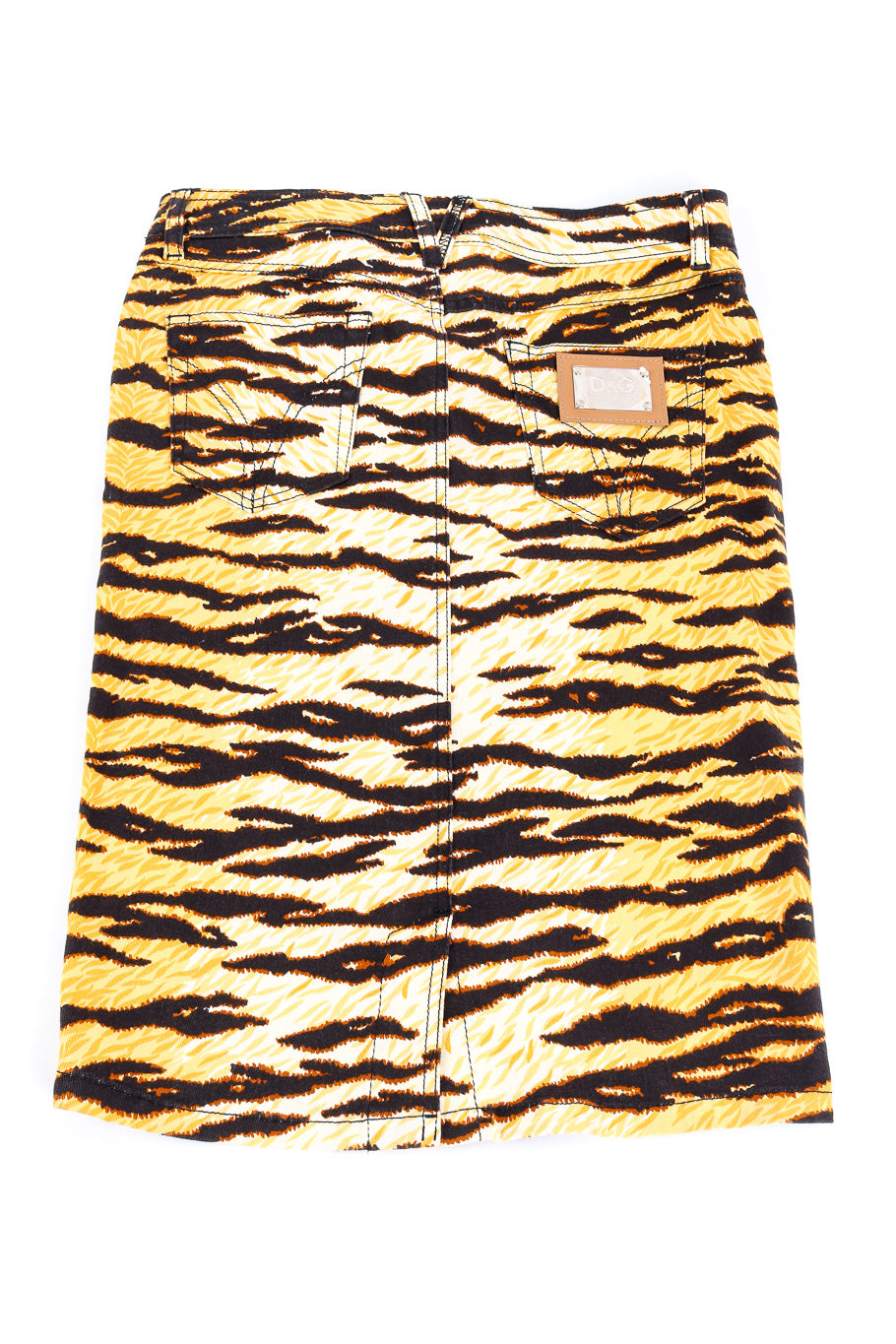 Dolce & Gabbana cotton animal skirt back side flat-lay @recessla