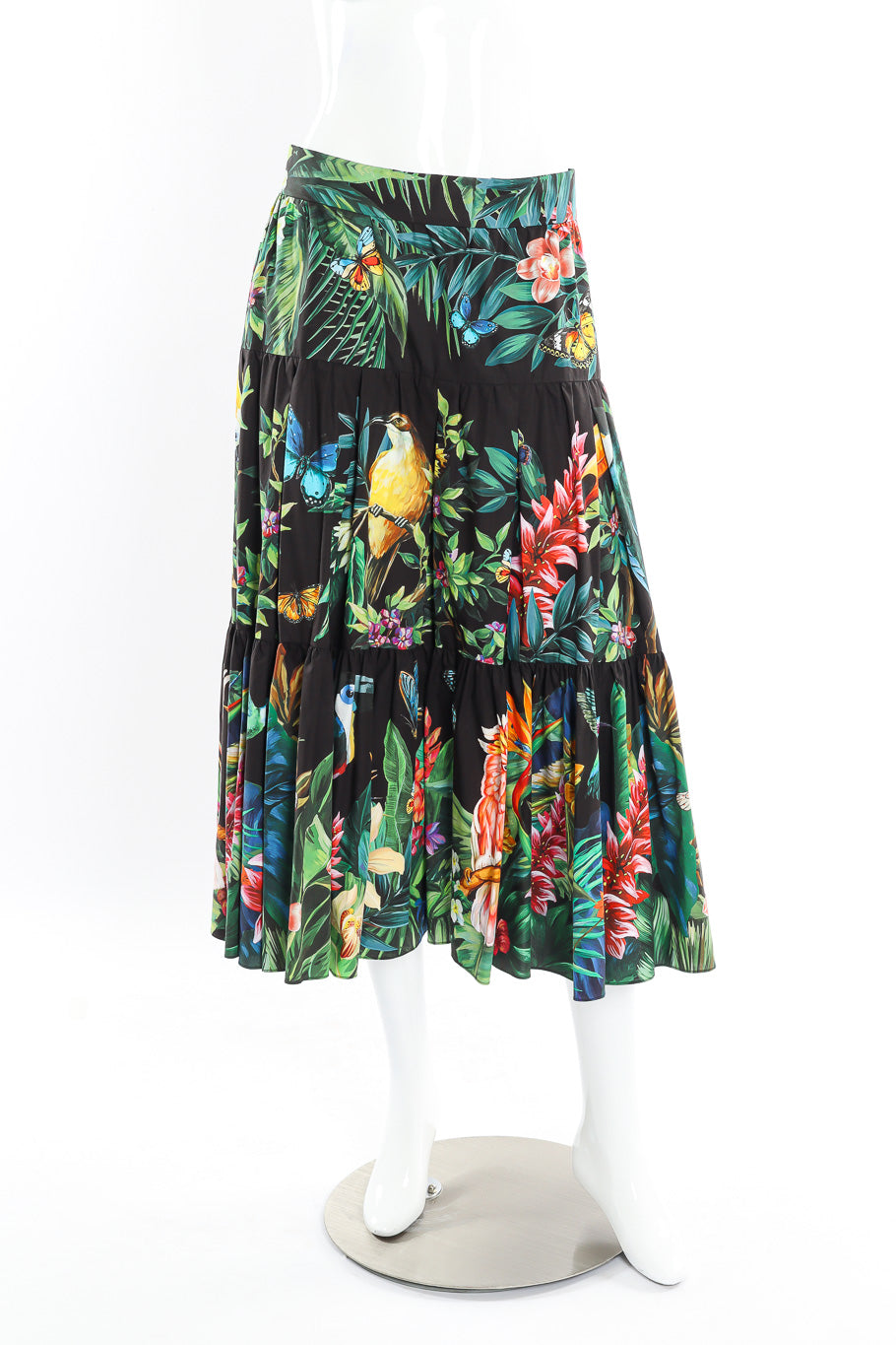 Dolce & Gabbana tiered jungle skirt on mannequin @recessla