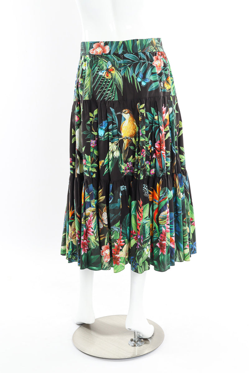 Dolce & Gabbana tiered jungle skirt on mannequin @recessla