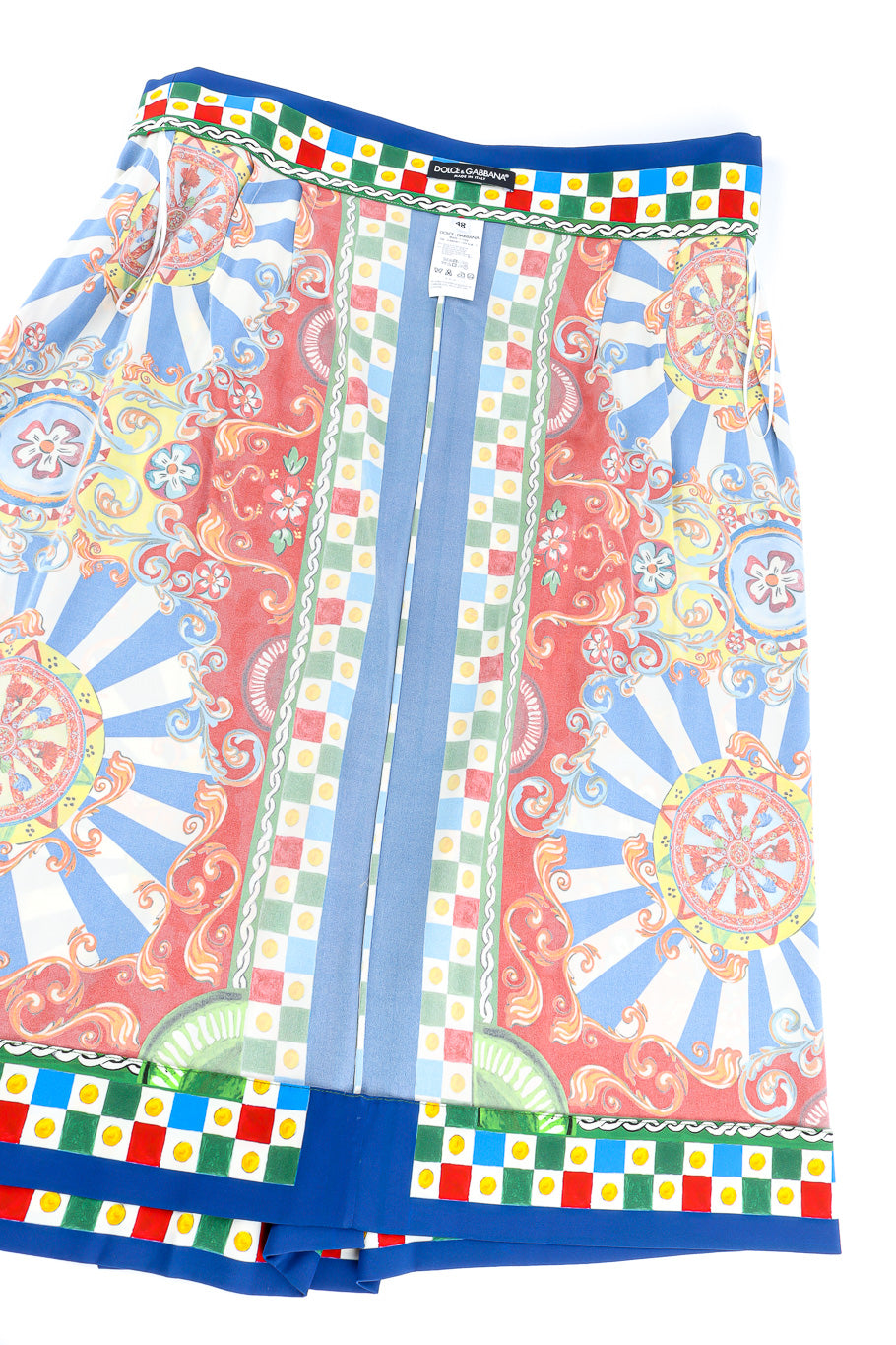 Dolce & Gabbana multicolor printed skirt inside out @recessla
